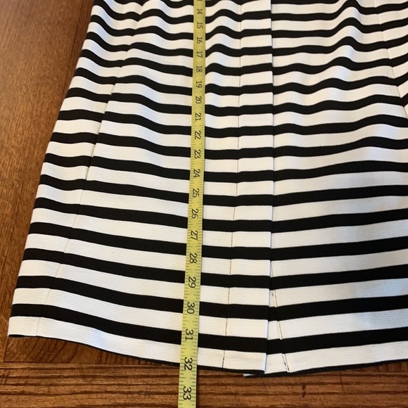 CHICOS sleeveless stripe mini tunic dress Crew neckline, hidden front zipper Med - Picture 9 of 14